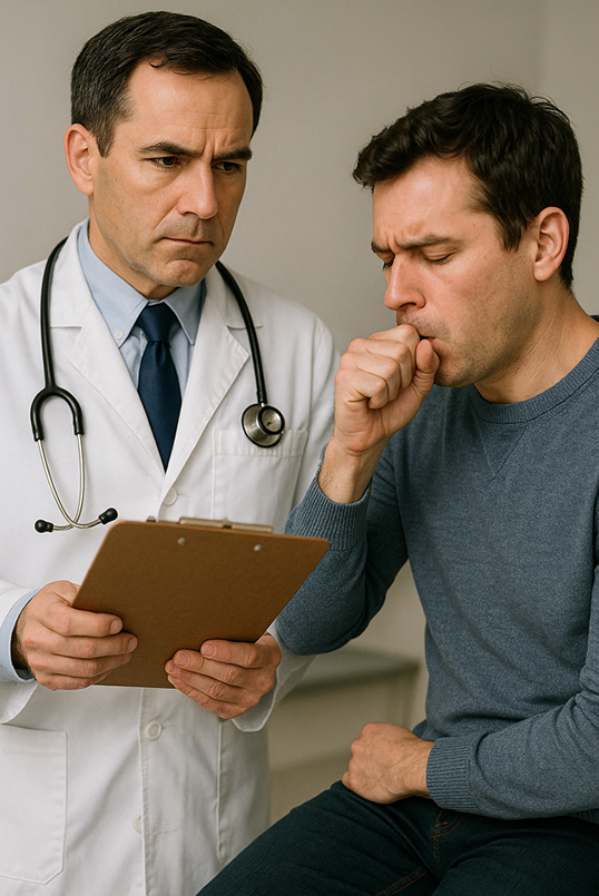 Imagem - medico atendendo paciente com tosse meupostinho.webp