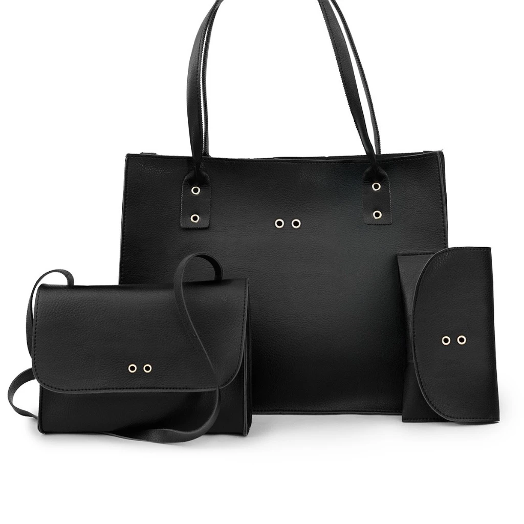 KIT 3 Bolsas Femininas, varias cores, para uso dia a dia